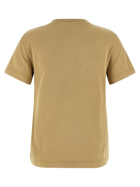  자크뮈스 반팔 티셔츠 Jacquemus Le 티셔츠 그로스 그레인 티셔츠 베이지 - JACQUEMUS