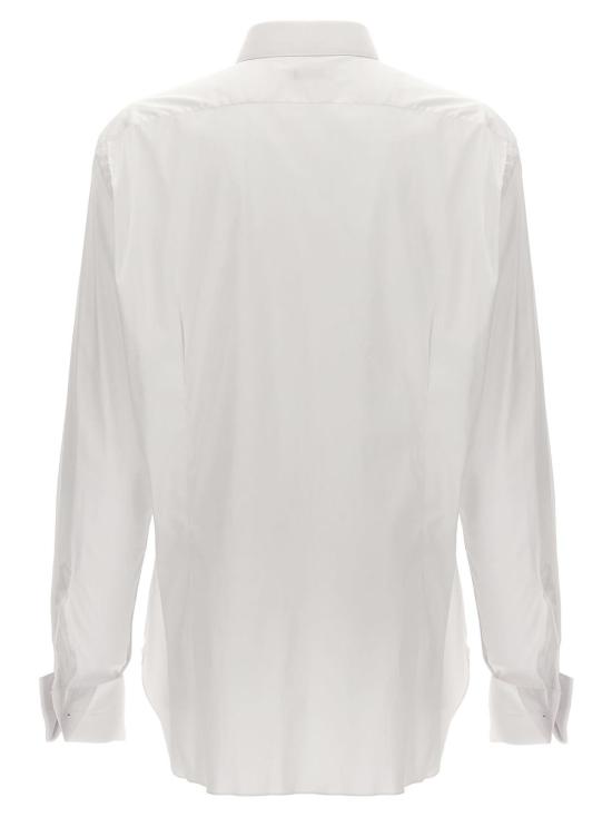  발바 긴팔 셔츠 바르바 나폴리 포플린  화이트 - BARBA