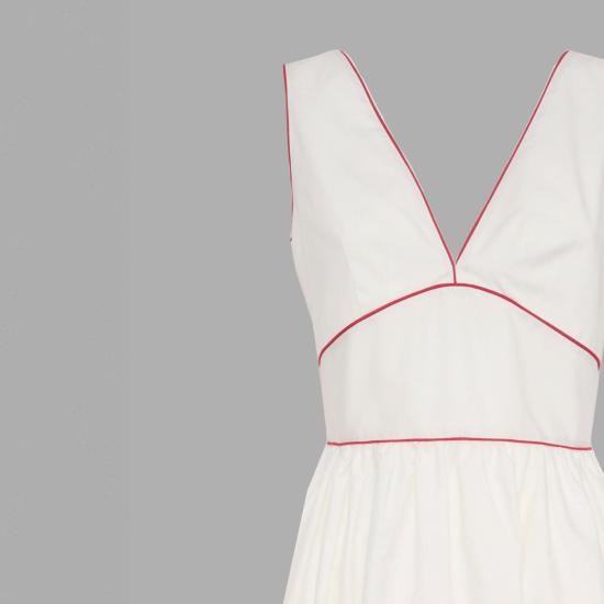  로레타 카포니 롱 원피스 Loretta Caponi Lucina 드레스 딸기 잎 - LORETTA CAPONI