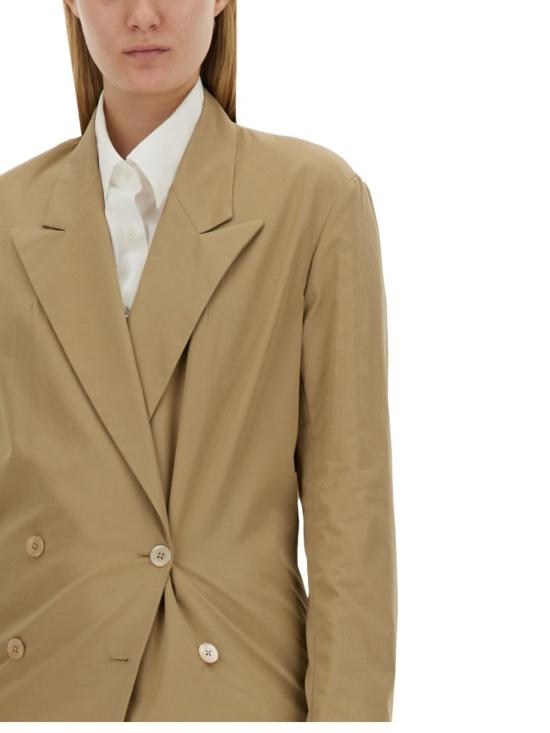  드리스 반 노튼 수트 자켓 Dries Van Noten 더블 브레스티드 셔츠 베이지 - DRIES VAN NOTEN