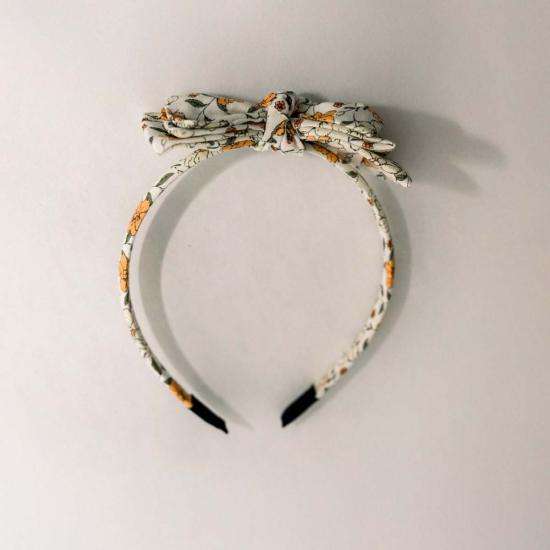  [키즈] Piper&Cloth 헤어 액세서리 키즈 파이퍼앤클로스 쓰리 리틀 보우즈 헤어밴드 마리골드 던 - PIPER&CLOTH