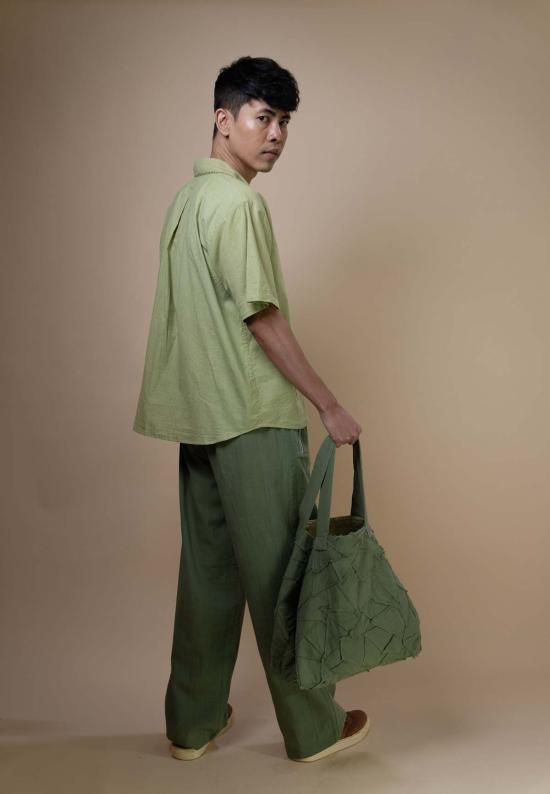  IKKIVI 스트레이트 팬츠 이키비 메도우즈 유니섹스 테이퍼드  그린 - IKKIVI