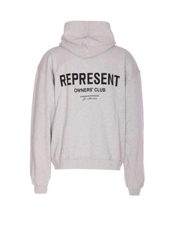  리프레젠트 긴팔 티셔츠 소유자 대표 지퍼 후드티 회색 - REPRESENT