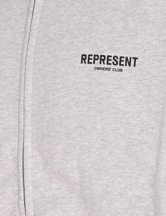  리프레젠트 긴팔 티셔츠 소유자 대표 지퍼 후드티 회색 - REPRESENT