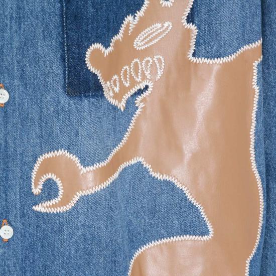  마르니 데님 셔츠 블루 코튼  딥 블루 - MARNI