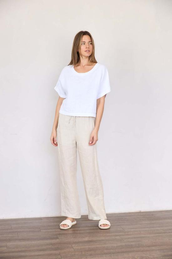  It Is Well L.A. 반팔 티셔츠 잇이즈웰 L.A. 반팔 린넨 탑