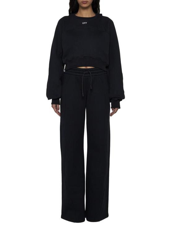  오프화이트 자켓 오프 화이트 펠파 플리스 블랙 화이트 - OFF WHITE