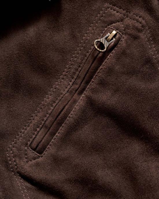  Billy Reid 자켓 빌리 리드 스웨이드 블레이크 재킷 초콜릿 - OTHER BRANDS