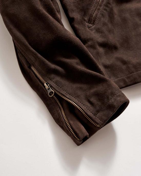  Billy Reid 자켓 빌리 리드 스웨이드 블레이크 재킷 초콜릿 - OTHER BRANDS