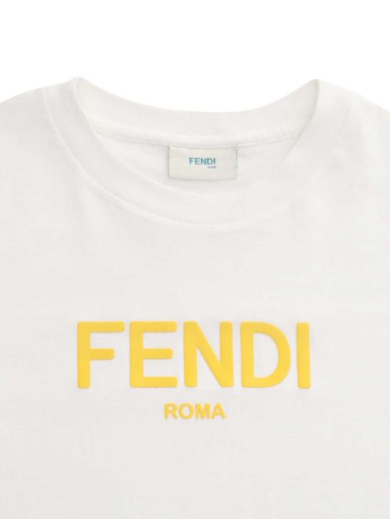  [키즈] 펜디 탑 키즈 저지 티셔츠 화이트 - FENDI
