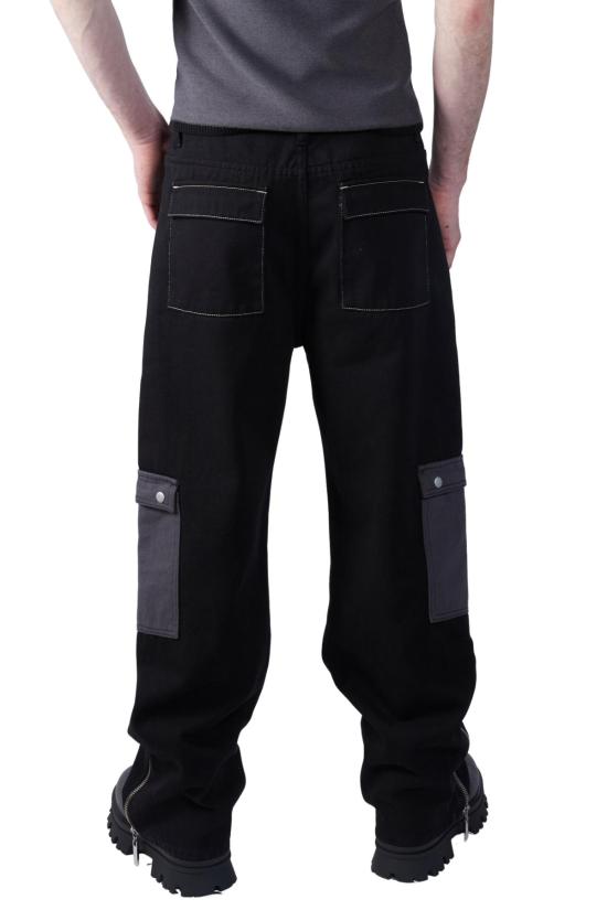  FANG NYC 스트레이트 팬츠 팡 NYC 지퍼 낙하산 바지 블랙 - FANG NYC