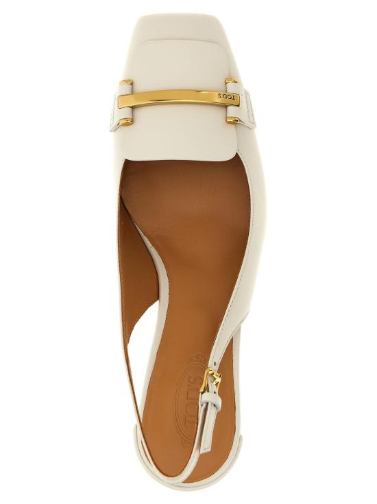  토즈 힐/펌프스 슬링백 펌프스 베이지 - TODS