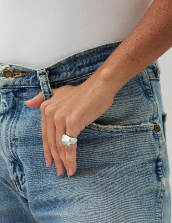  헤르난 헤르데즈 반지 에르난 헤르데즈 청키 웨이브 새끼손가락  (은) - HERNAN HERDEZ