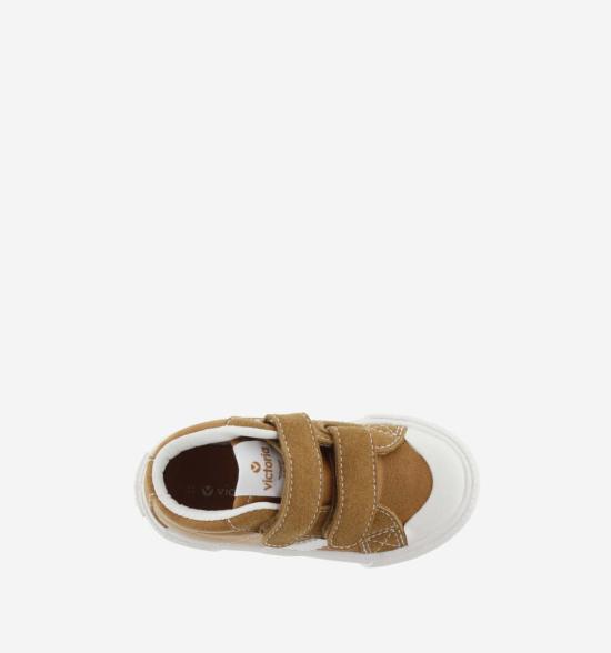  [키즈] 빅토리아스니커즈 스니커즈 빅토리아 트리부 더블 벨크로 미드 부츠 키즈 뉴트럴 컬러 - VICTORIA SHOES