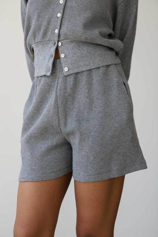  Noble 숏팬츠 노블 와플 쇼트 헤더 그레이