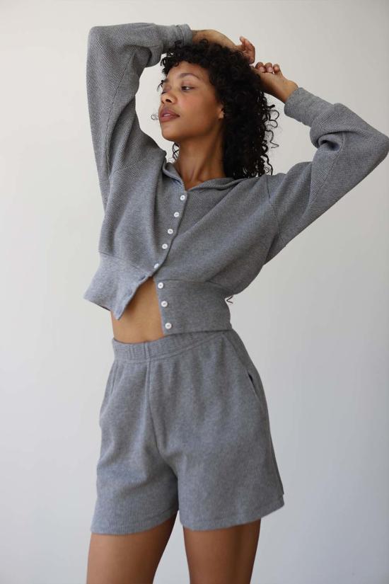  Noble 숏팬츠 노블 와플 쇼트 헤더 그레이 - OTHER BRANDS