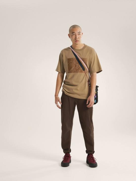  아크테릭스 반팔 티셔츠 크래그 코튼 반팔 리소그래피카 티셔츠 - ARC`TERYX