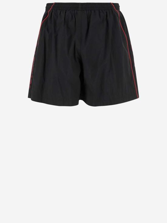  발렌시아가 숏팬츠 레터럴 로고 쇼츠 블랙 - BALENCIAGA
