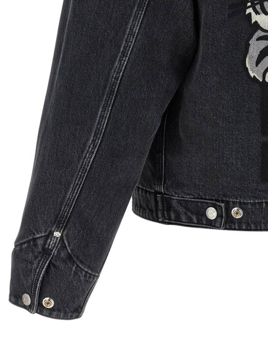  겐조 데님 자켓 해피 타이거 데님 재킷 블랙 - KENZO