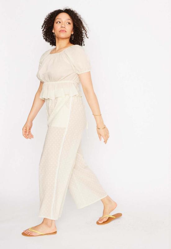  Loup Charmant 스트레이트 팬츠 루프 샤르망 턱시도 탭  내추럴 스위스 엘립스 - OTHER BRANDS