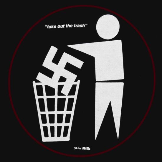  스킴 밀크 스웨터 탈지유 쓰레기 버리러 가는  블랙 - SKIM MILK