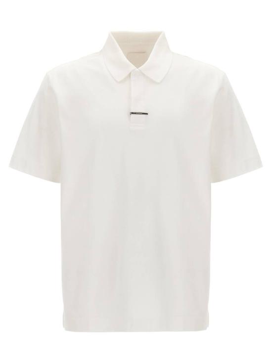  지방시 폴로 티셔츠 메탈 클립 폴로 셔츠 화이트