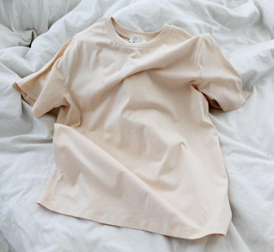  By Signe 반팔 티셔츠 시그네 에센셜 티셔츠 크림 - OTHER BRANDS