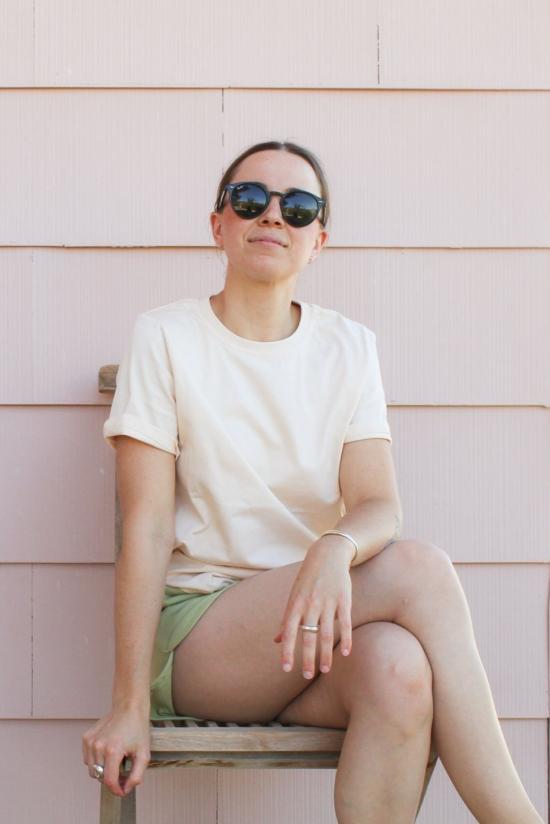  By Signe 반팔 티셔츠 시그네 에센셜 티셔츠 크림