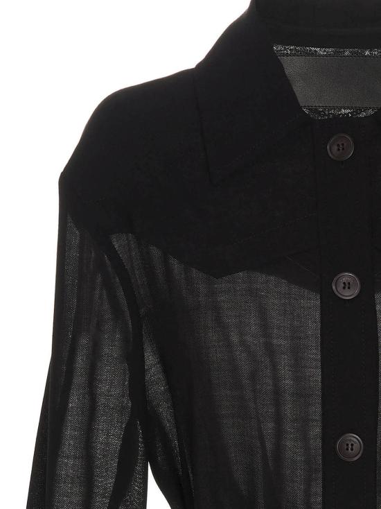  살바토레 페라가모 자켓 페라가모 세미 시스루 울 재킷 블랙 - SALVATORE FERRAGAMO