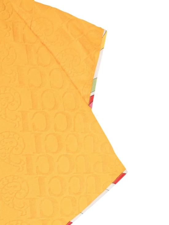  [키즈] 푸찌 티셔츠 푸치 아동용 크롭 티셔츠 (노란색) - PUCCI