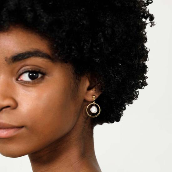  몬세라트 뉴욕 이어링 지로나 귀걸이 화이트 담수 진주