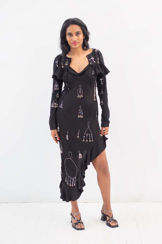  Abacaxi 가디건 아바카시 이어링 러플  숄 - OTHER BRANDS