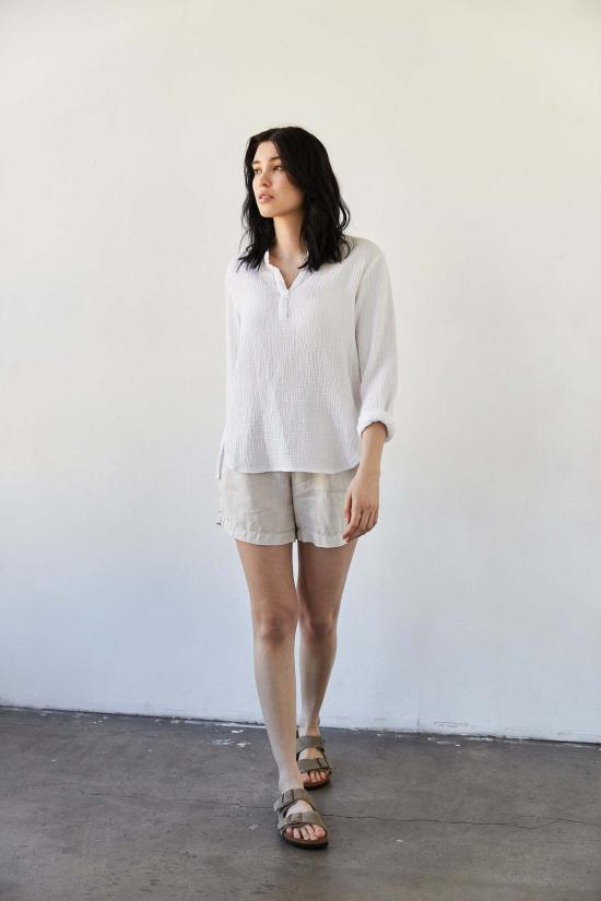  It Is Well L.A. 긴팔 티셔츠 잇이즈웰 L.A. 오가닉 롱 슬리브 만다린 탑 - OTHER BRANDS