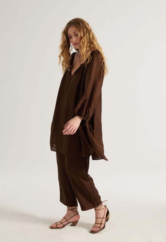  루 샤르망 크롭 팬츠 루프 샤르망 앨리스 타운 팬츠 블랙 - LOUP CHARMANT