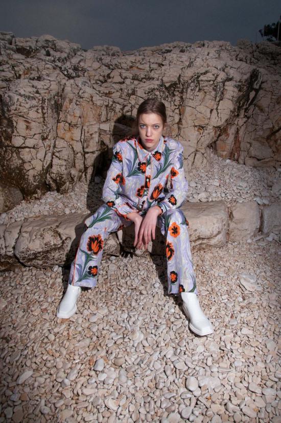  언타이틀드 인 모션 스트레이트 팬츠 무제 움직임 직관 팬츠 포피 - UNTITLED IN MOTION