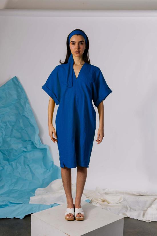  Pamut Apparel USA 미디 원피스 Pamut Apparel Usa Judith 드레스 린넨