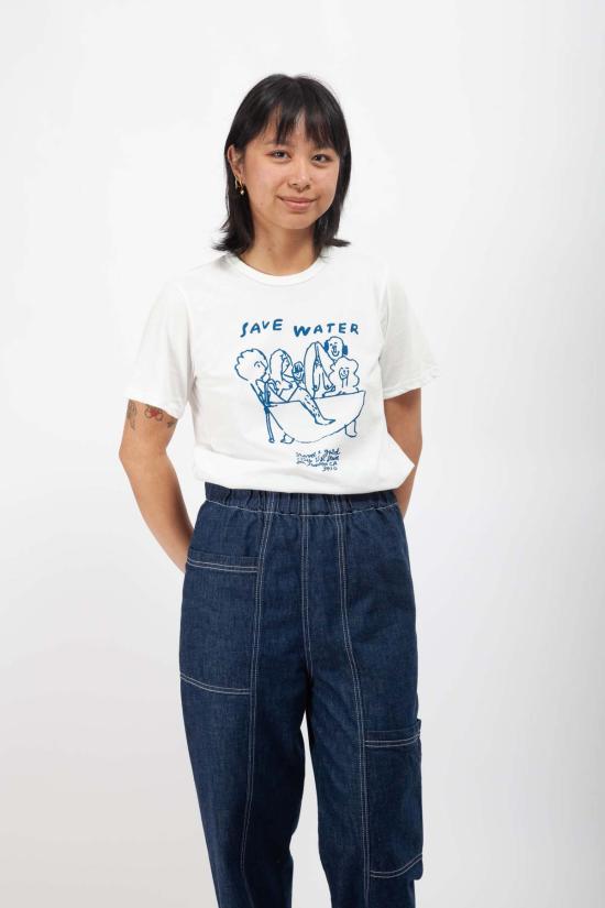  Gravel & Gold 반팔 티셔츠 그래블 앤 골드 락어웨이 티, 물 절약하기