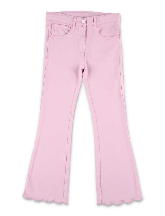  [키즈] 스텔라 맥카트니 트레이닝/조거 팬츠 스텔라 매카트니 키즈 스캘럽 트림 데님 진 핑크