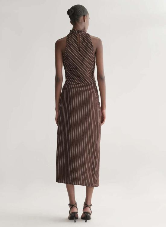  에이엘씨 미디 스커트 A.L.C. 진 스커트 가나슈 스트라이프 - A.L.C.