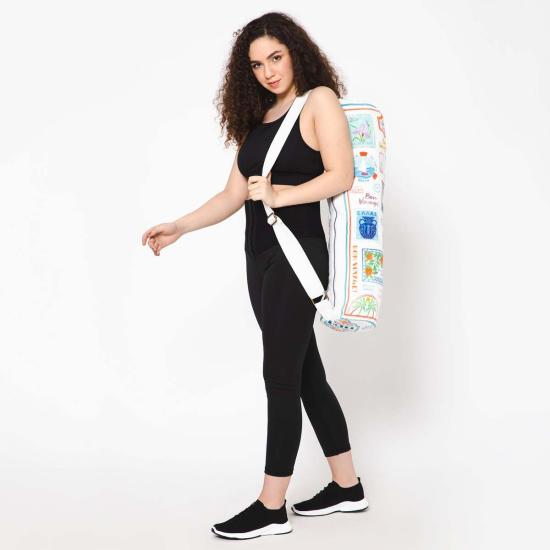  Vismaya 트레이닝/조거 팬츠 Bon Voyage 요가 매트 백 화이트 도브 - OTHER BRANDS