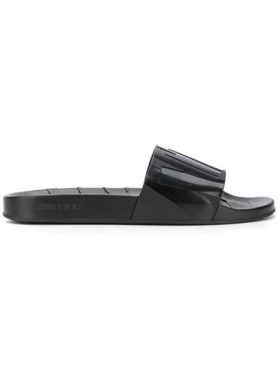  지미추 샌들 레이 슬라이드 블랙 - JIMMY CHOO