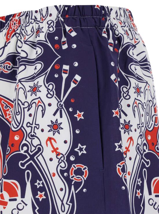  [키즈] 구찌 쇼츠/버뮤다 블루 반다나 프린트 반바지 - GUCCI