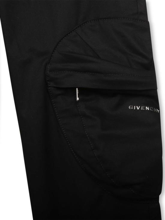  [키즈] 지방시 트레이닝/조거 팬츠 키즈 카고  블랙 - GIVENCHY