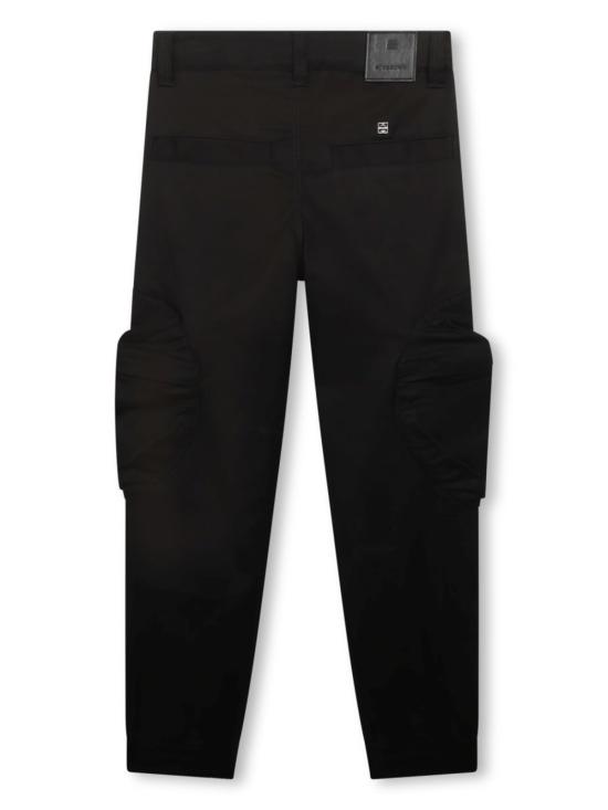  [키즈] 지방시 트레이닝/조거 팬츠 키즈 카고  블랙 - GIVENCHY