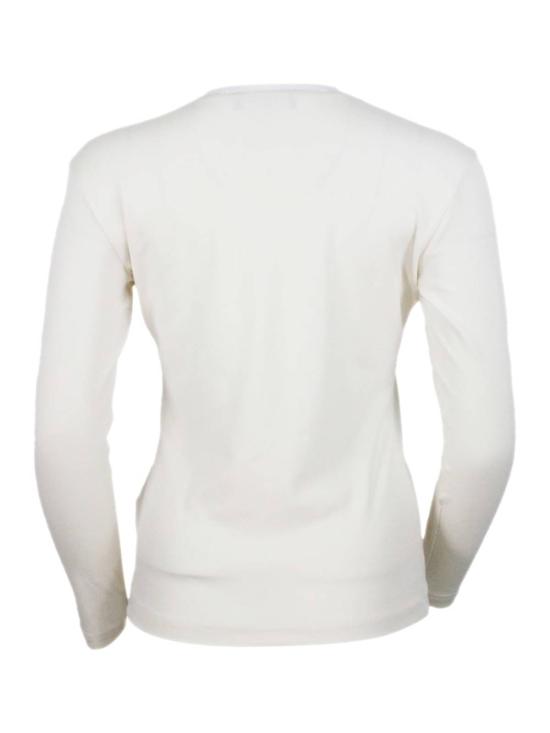  파비아나 필리피 반팔 티셔츠 Fabiana Filippi 티셔츠 크림 - FABIANA FILIPPI