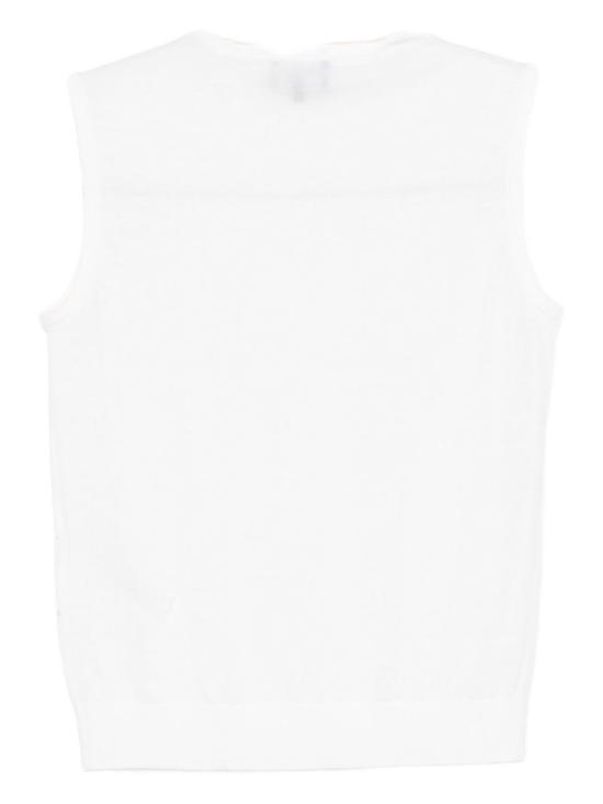  엠포리오 아르마니 터틀넥 울  탑 화이트 - EMPORIO ARMANI