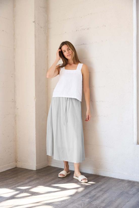  잇이즈웰 LA 민소매 티셔츠 잇이즈웰 L.A. 린넨 스트랩 탑 - IT IS WELL L.A.