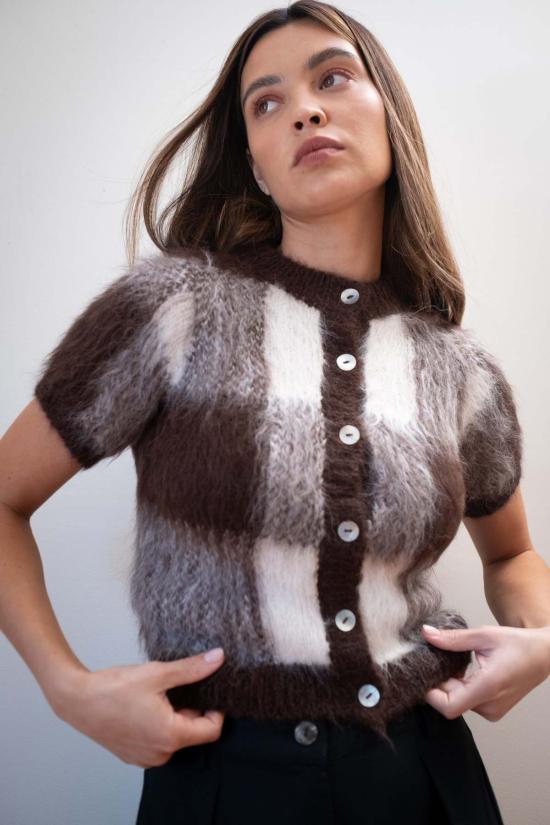  마리아 스탠리 가디건 반팔 카디건 - MARIA STANLEY