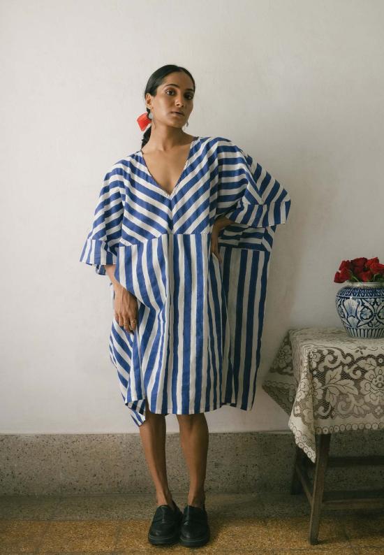  IKKIVI 튜닉 Ikkivi Kylo 카프탄 드레스 블루 - OTHER BRANDS