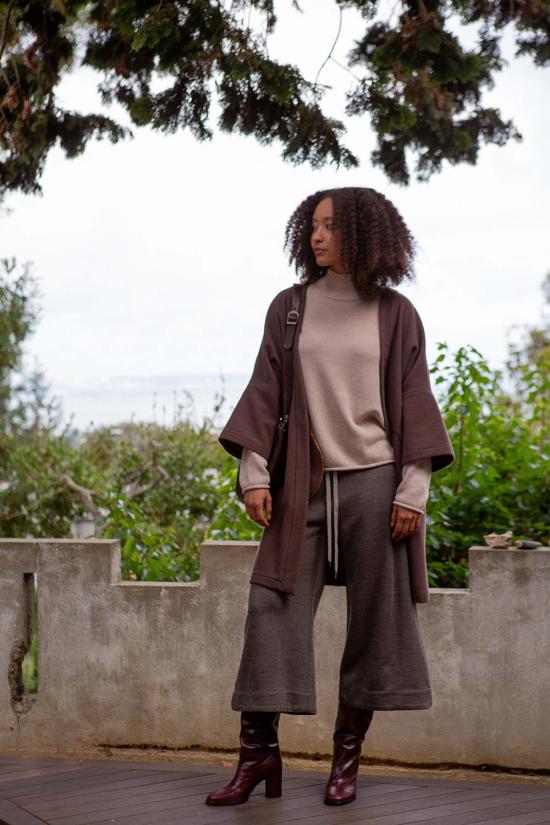  에리카 타노브 크롭 팬츠 에리카 타노프 라모나 울 니트 팬츠